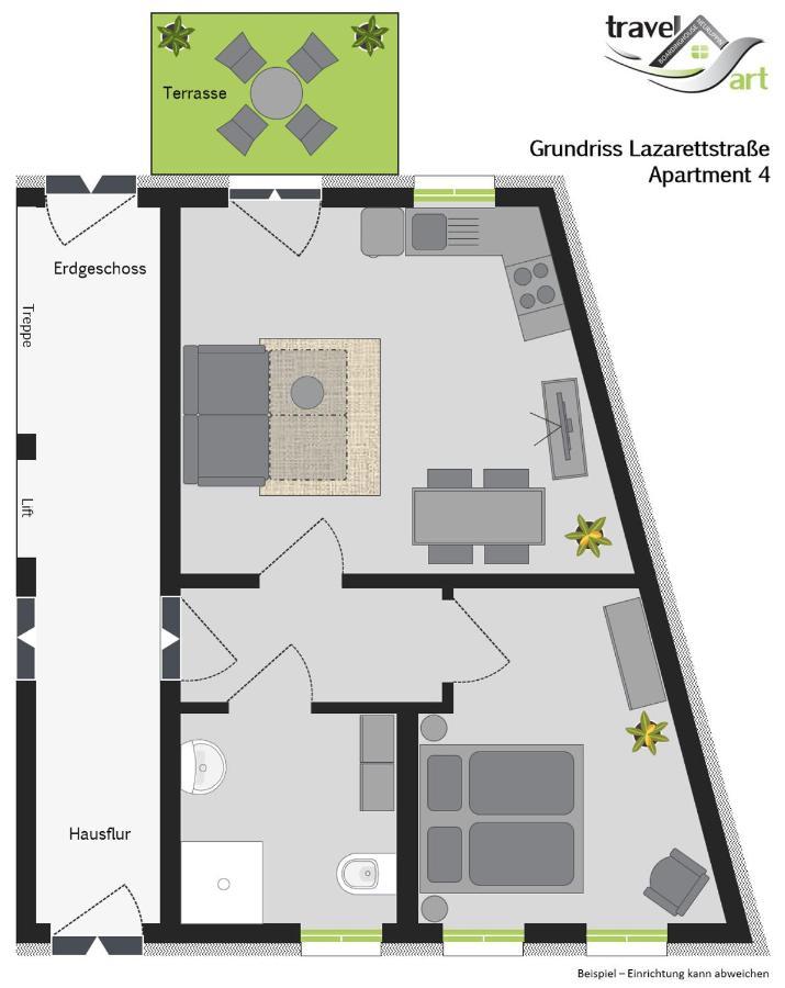 Travel Art Boardinghouse Aparthotel Neuruppin Bagian luar foto